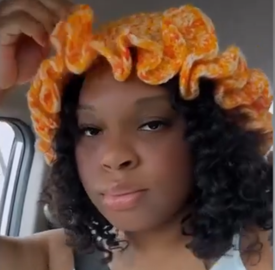 For the Frills Crochet Ruffle Brim Hat