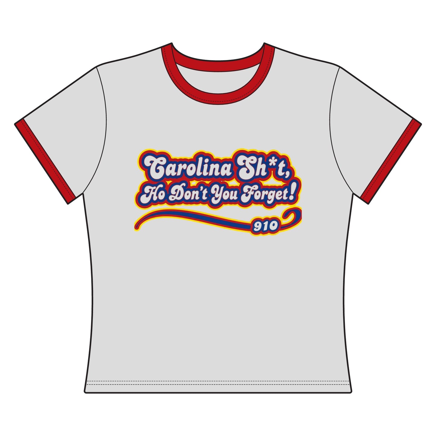 Carolina Sh*t 910 Women's Ringer Tee